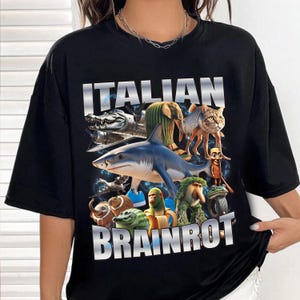 Italian Brainrot T-Shirt, Dank Memes Tshirt, Brainrot Shirt, Unhinged Clothes,  Funny Meme T-shirt