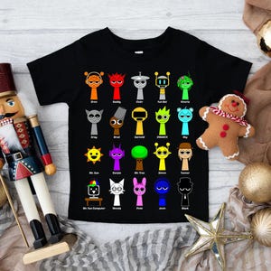 Children&#39;s Sprunki T-Shirt | Gaming Shirt | Incredibox Sprunki Shirt | Sprunki