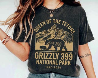 Queen Of The Tetons Grizzly 399 National Park 1996-2024 Shirt