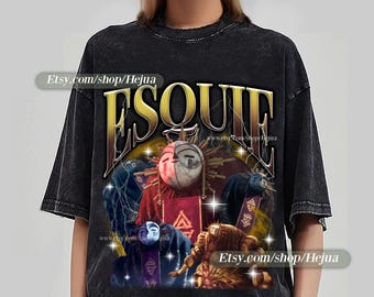 エスキー ヴィンテージ エクスペディション 33 ファンタジー ゲーム グラフィック Tシャツ、エクスペディション 33、ゲーム シャツ