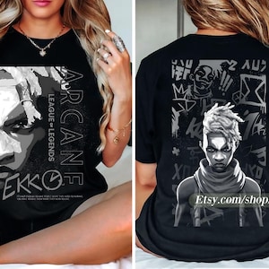 Limited Ekko Arcane Tee, Ekko Arcane T-shirt, Tv Series Unisex T-Shirt, Arcane Merch, Graphic Tee, Pop Culture Shirt