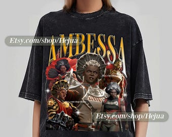 Camiseta Arcane de Ambessa, camiseta unisex vintage de ropa de calle, ropa de anime, artículos de fan art, artículos de regalo de LoL