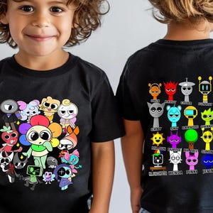 Sprunki Funny Toys For Boys and Girls Birthday Decoration T-Shirt, Roblox Cool Game Tee, Sprunki Fan Merch