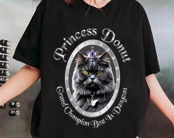 Camiseta para amantes de los libros de mazmorras, regalo de la princesa Donut y Mongo, moda geek