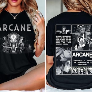 Champions Shirt Arcane Inspired Shirt Zaun Characters Shirt Vi Jinx Caitlyn Style Unisex Tshirt Arcane Champions Unique Tee Arcane Fan Gifts