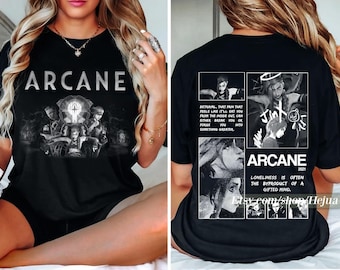 Camiseta de Campeones, Camiseta inspirada en Arcane, Camiseta de personajes de Zaun, Camiseta unisex estilo Vi Jinx Caitlyn, Camiseta única de Campeones Arcanos, Regalos para fans de Arcane
