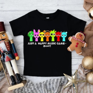 Children&#39;s Sprunki T-Shirt | Gaming Shirt | Incredibox Sprunki Shirt | Sprunki Funny Shirt