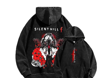 Silent Hill F Hoodie, Horror Survival Game 2 Sided Hoodie, Tsuneki
