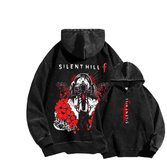 Silent Hill F Hoodie, Horror Survival Game 2 Sided Hoodie, Tsuneki