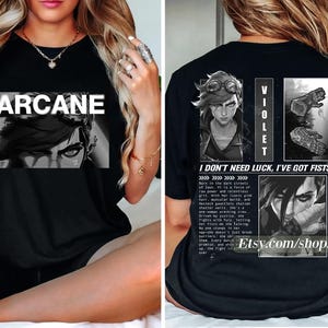 Vi Arcane Oversized Gaming Inspired, for Fans of Vi and Jinx from Arcane, LOL