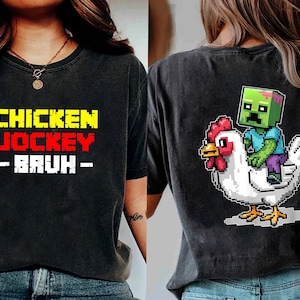 Chicken Jockey Shirt - Funny Farm Animal Tee, Chicken Jockey, Funny Jack Black Shirt