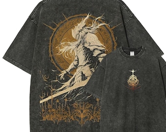 Vintage shirt Elden Ring l, gamershirts, cadeau voor hem, cadeau voor haar, T-shirt uniseks