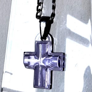Lalique Cross Necklace - Etsy
