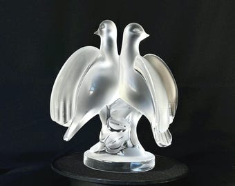 Lalique Crystal Chat Assis Sculpture of a Cat Vintage. - Etsy