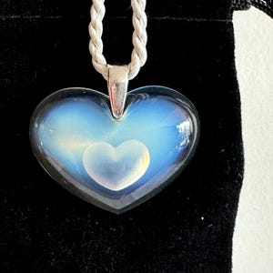 Lalique Blue Heart - Etsy