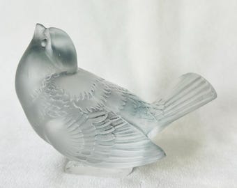 ラリック　花瓶　フラーベース　ハト　鳥　箱付き　シルヴィー　フロステッド ラリック 花瓶 フラーベース ハト 鳥 箱付き シルヴィー フロステッド