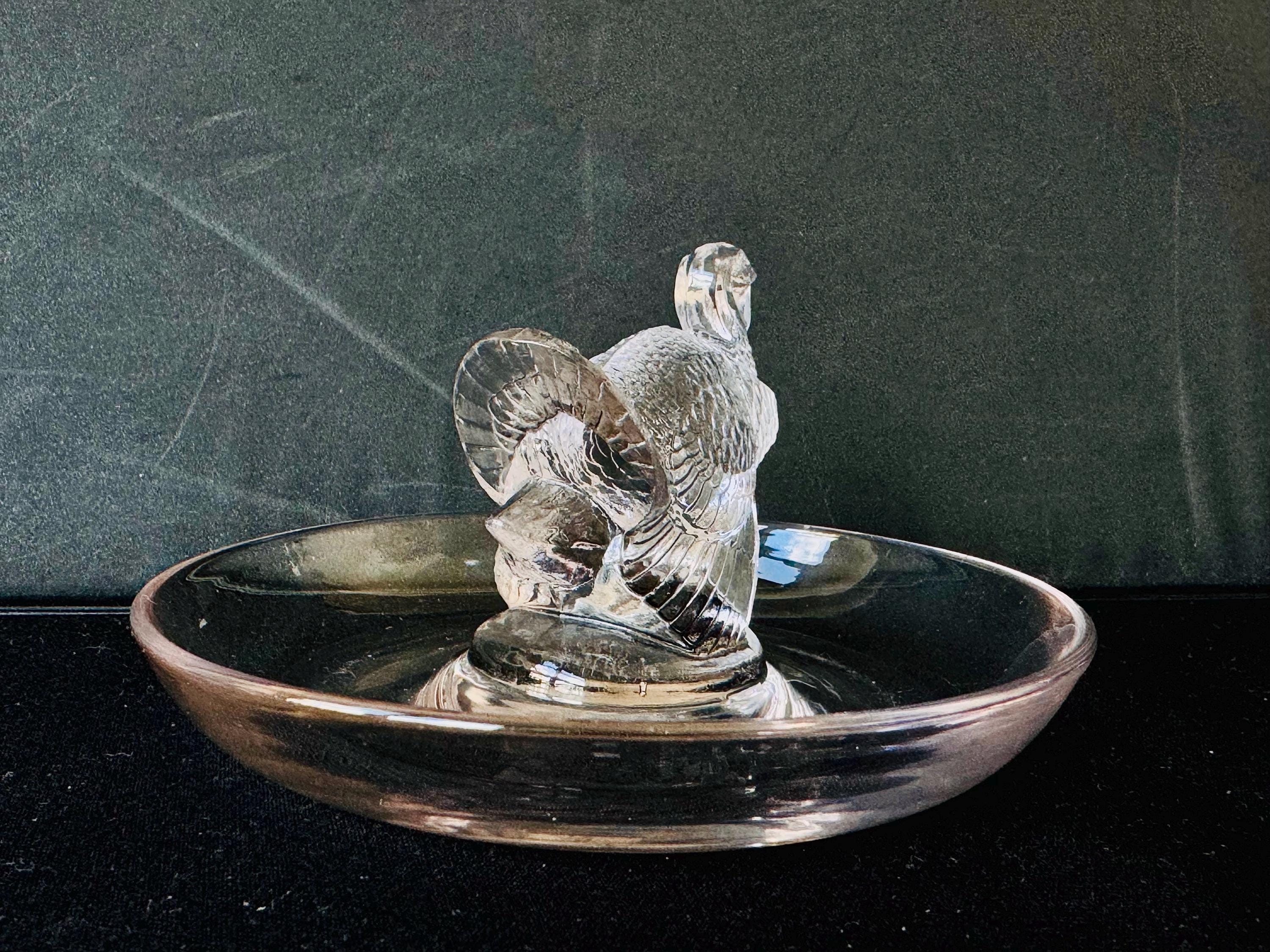 ラリックLalique　鳩のリングトレイ•アクセサリー小物入れ ルネ・ラリックの鳥のリングトレー(共箱付) 【公式通販】