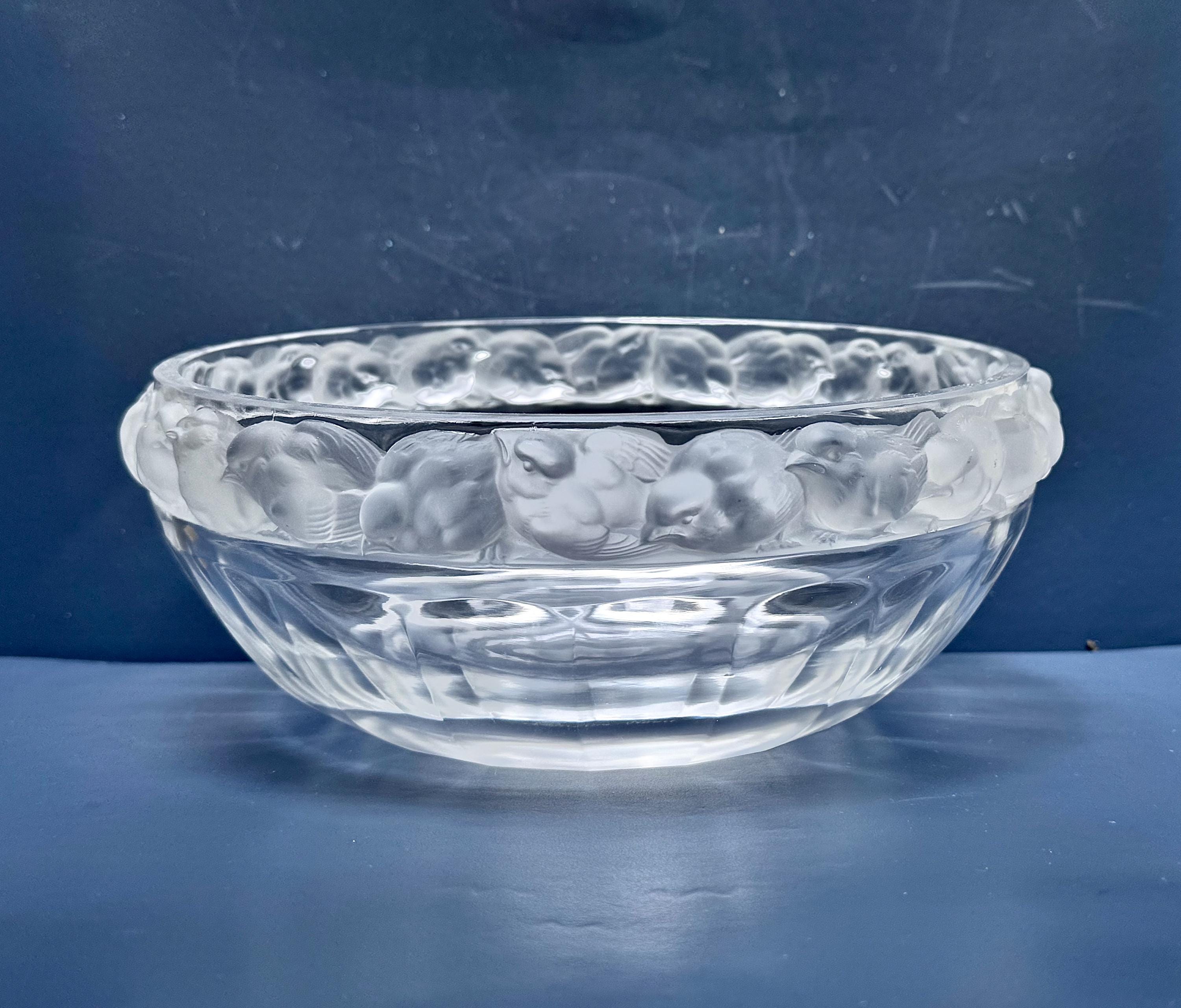 LALIQUE ラリック パンソンPinsons 野鳥ボウル /箱しおりなし/経年品
