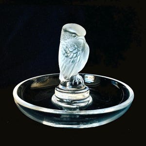 Lalique Crystal Rapace Stifttablett Vintage.