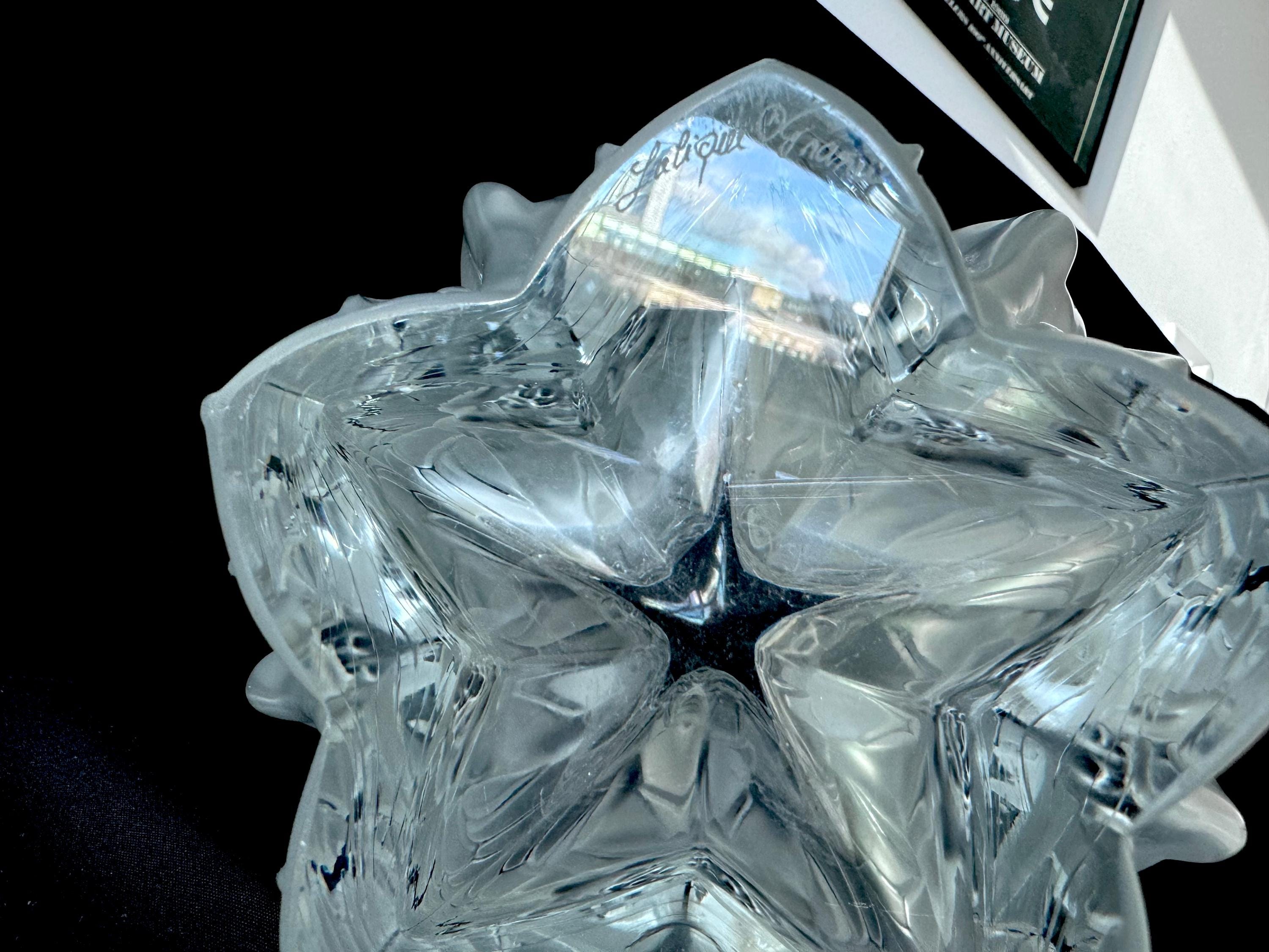 フレキシア ⭐︎cell crystal Lalique France Crystal Chrysalide Vase Vintage - Etsy