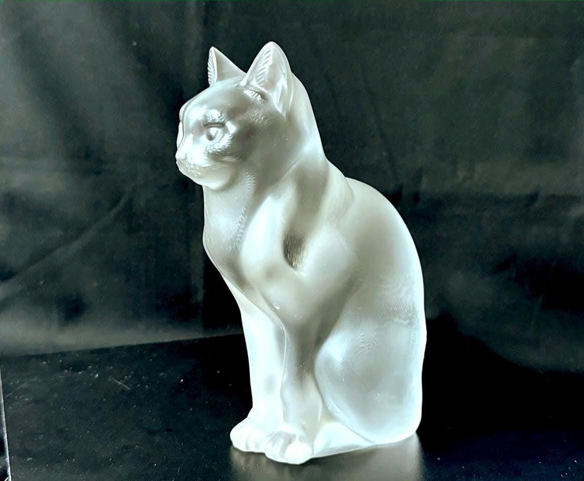 LALIQUE 猫のクリスタル彫刻 LALIQUE CATS | eBay