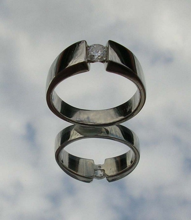 Diamond Wedding Ring Etsy