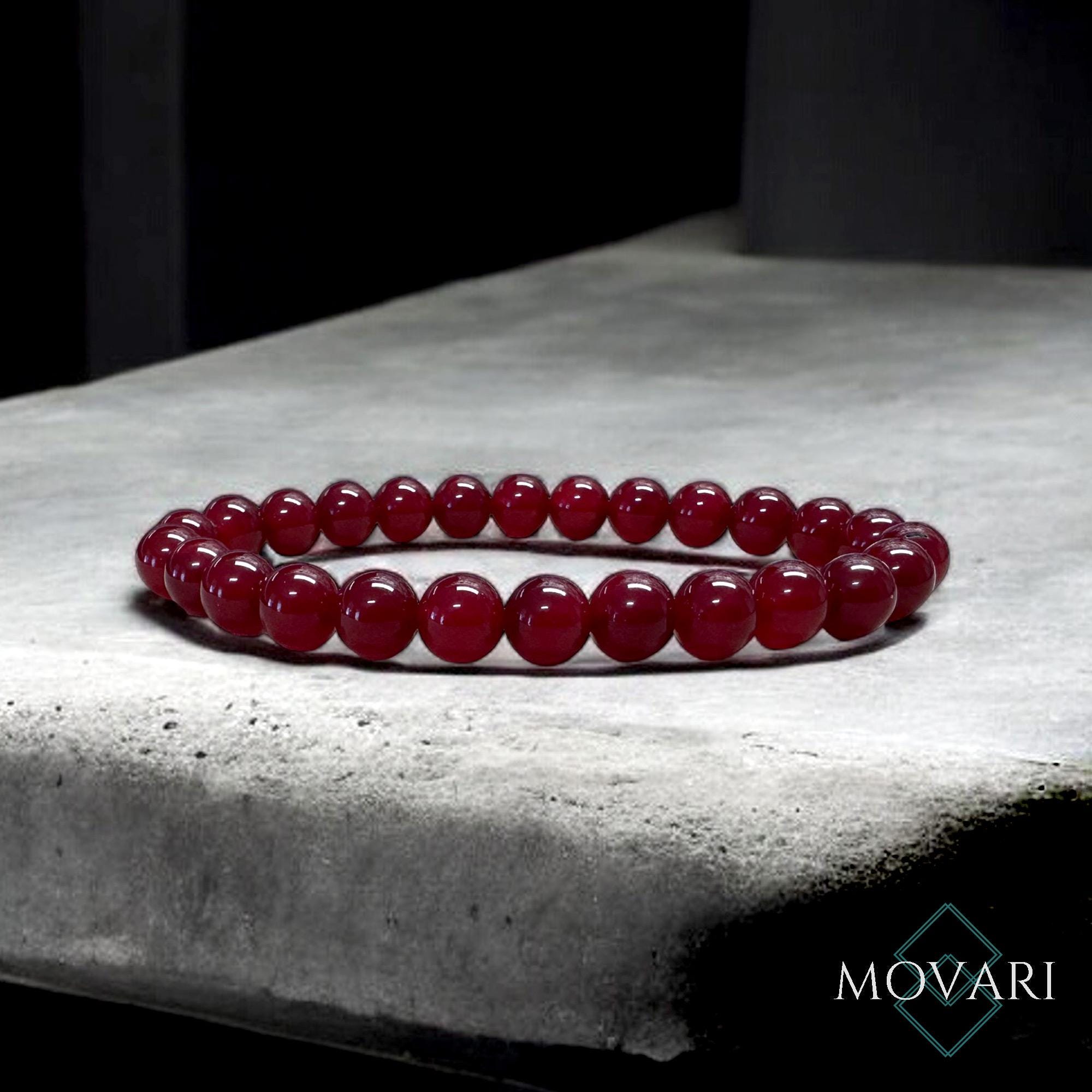 Red Jade Bracelet - Etsy