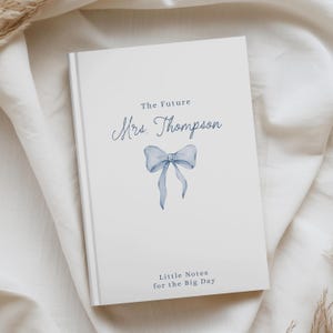 Engagement Journal Future Mrs Notebook Personalized Wedding Planning Gift Custom Bride to Be Notebook Bridal Shower Gift Prayer Journal
