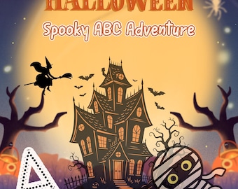 Halloween Alphabet Tracing Pages: Spooky ABC Learning (Printable)