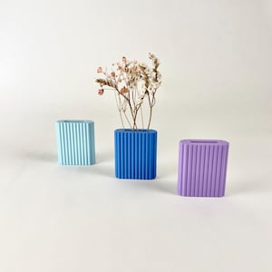 Trockenblumen Vase mini mit Magnet oder Klebepad in weiß oder bunt, für kleine Blumen Bouquets für die Hochzeit oder als Kühlschrankmagnet!