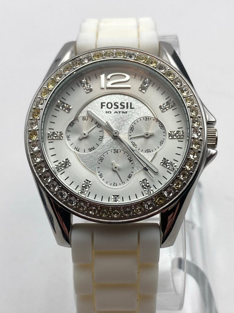 Fossil Riley ES2344 Women's Watch 38mm - Fresh Battery - WR 100m Adjustable image 6