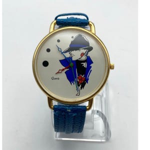Unique Art Illustrated Vintage Women's Watch 44mm - New Battery Adjustable image 3