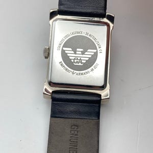 Emporio Armani AR-0211 Men's Military Tank Style Watch 26mm - New Battery WR image 6