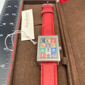 Arjang and Company Postage Stamp Women's Watch - Fresh Battery - Adjustable WR image 8