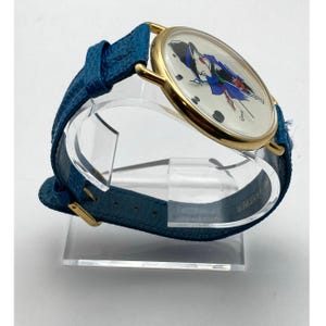 Unique Art Illustrated Vintage Women's Watch 44mm - New Battery Adjustable image 6