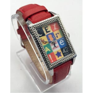 Arjang and Company Postage Stamp Women's Watch - Fresh Battery - Adjustable WR image 4