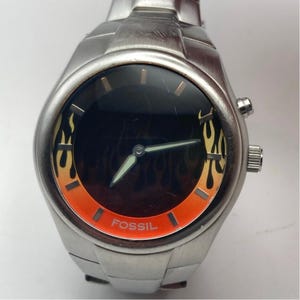 Fossil Big Tic Flame Animation JR-8115 Men's Watch 39mm - New Batteries Works image 4