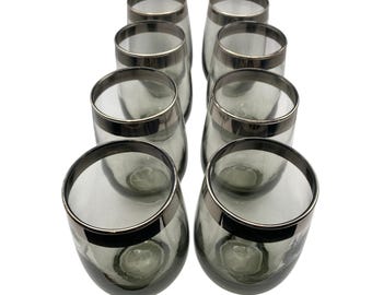 Vintage Libby Stellar 16oz Everyday Day Crystal Glassware Set (8) Original Box