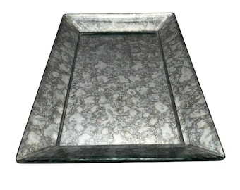 Nordstrom Silver Mirror Tray: Perfume & Makeup Holder