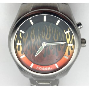 Fossil Big Tic Flame Animation JR-8115 Men's Watch 39mm - New Batteries Works image 2