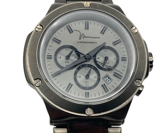 Marc Anthony FMDMA107 Men's Watch 47mm - Fresh Battery - Date - All Stainless