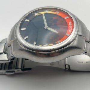 Fossil Big Tic Flame Animation JR-8115 Men's Watch 39mm - New Batteries Works image 5