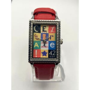 Arjang and Company Postage Stamp Women's Watch - Fresh Battery - Adjustable WR image 5