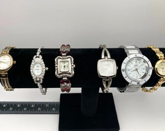 Women's Watch Lot Bundle That Includes 6 Beautiful Watches with New Batteries