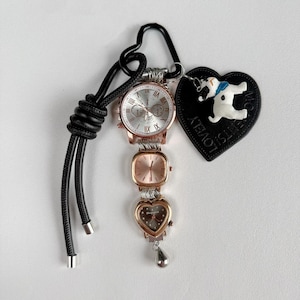 Y2K Watch Bag Accessory, Colorful Dice Keychain, Cute Bag