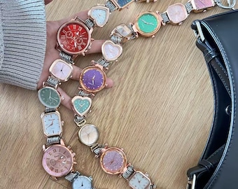 Punk Multicolor Watch Bag Strap&Pants Chain, Grunge Clock Bag Strap, Y2K Trendy Watch Bag Chain, Unique  Bag Accessories, Unisex Watch Gift