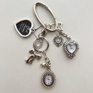 Y2K Watch Bag Accessory, Colorful Dice Keychain, Cute Bag