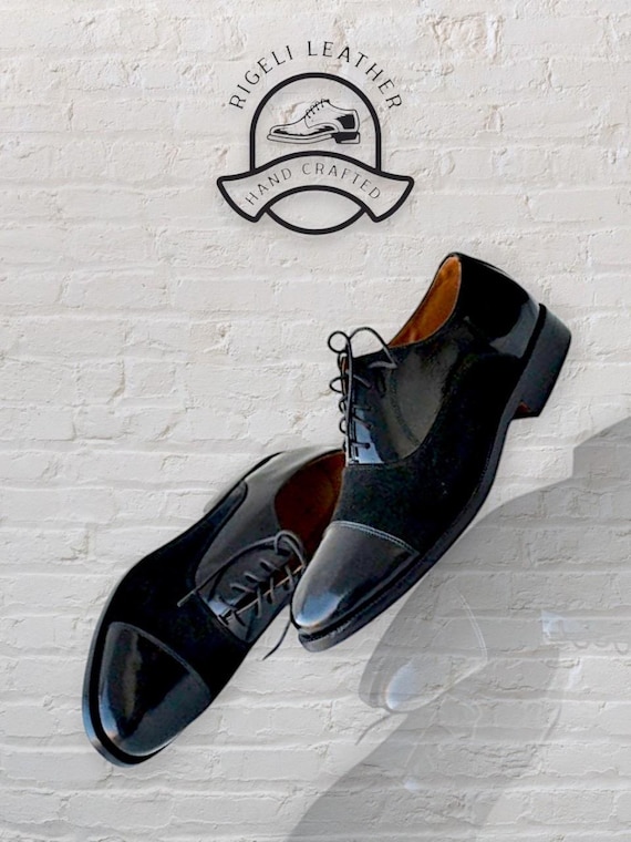 luxury dress shoes men VerseStride Brogue Dress Shoes for Men  Black Leather Office Wear Shoes