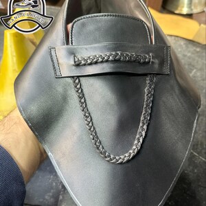 Svarta herrloafers i läder | Handgjorda finskor i fullnarvat läder (anpassad) bild 7