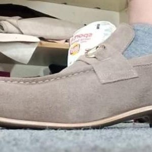 Handmade Suede Loafers: Men's Slip-On Shoes with Horsebit Detail image 4